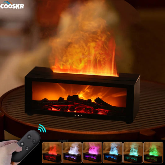 EmberGlow Luxury Flame Diffuser – Remote Included