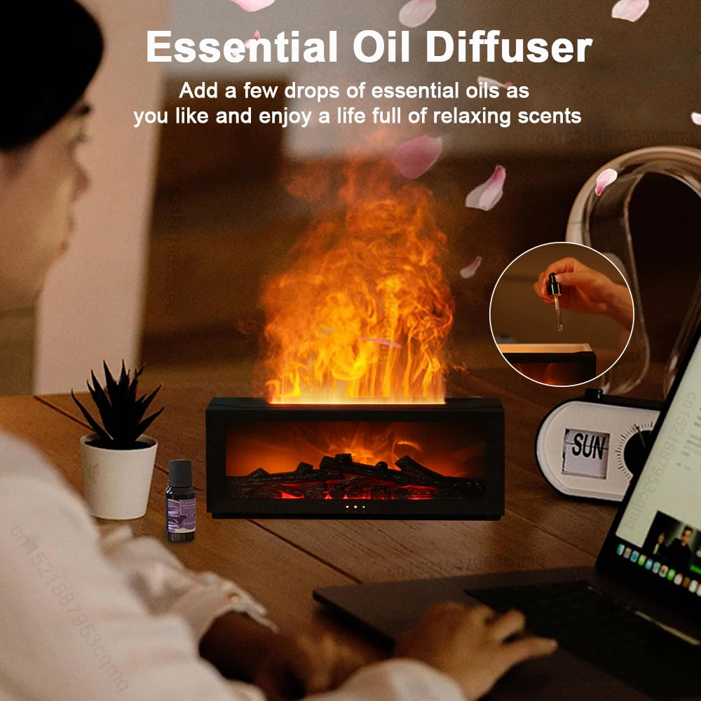 EmberGlow Luxury Flame Diffuser – Remote Included